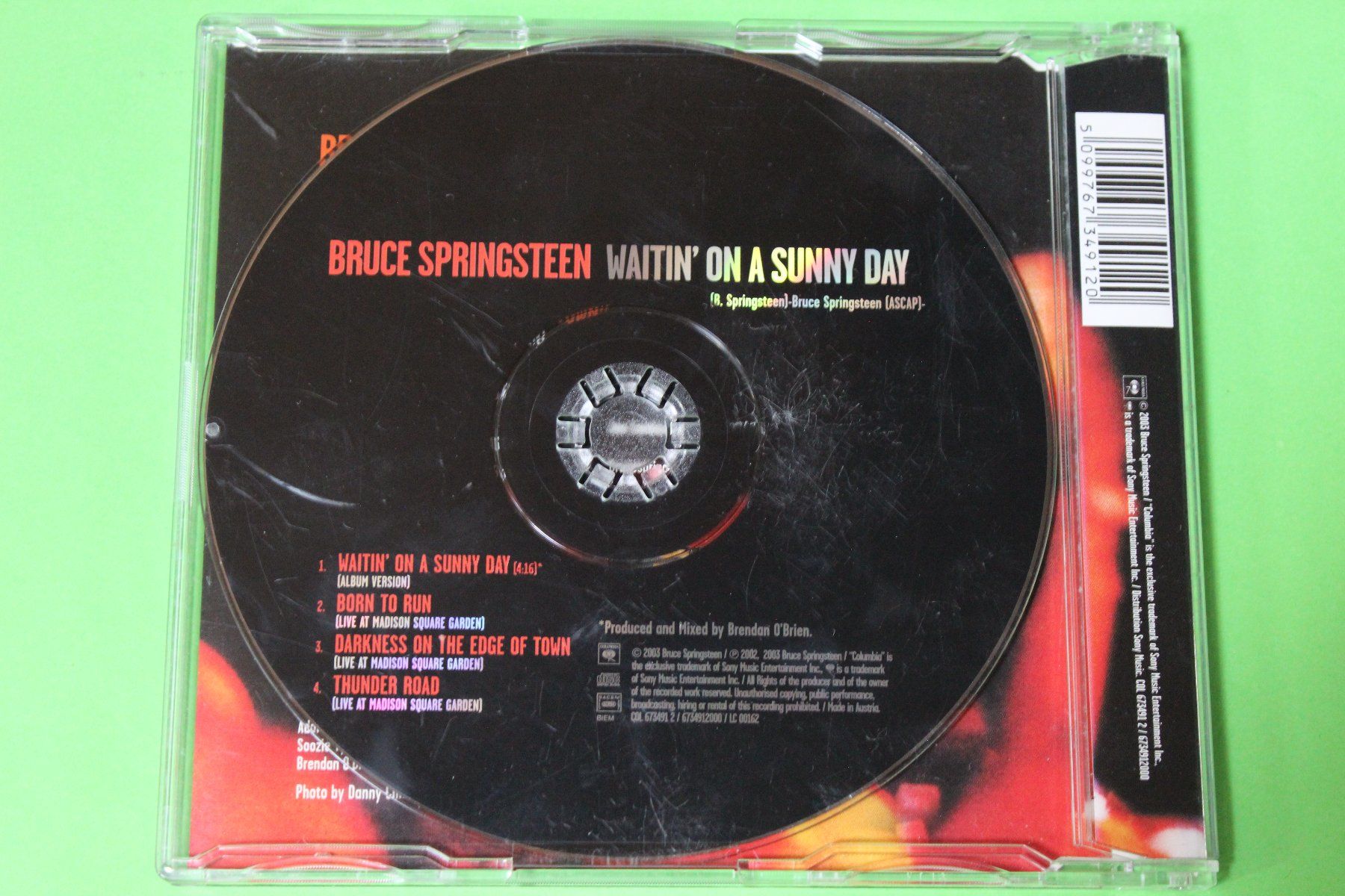CD: BRUCE SPRINGSTEEN WAITIN' ON A SUNNY DAY MAXI-CD 2003 + LIVE – Usato da Tübach venduto da JamesStone 2