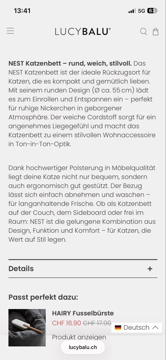 LucyBalu Liege- & Schlafplätze: LucyBalu – Neu (gemäss Beschreibung) aus Wohlen AG von sar_gc57 4