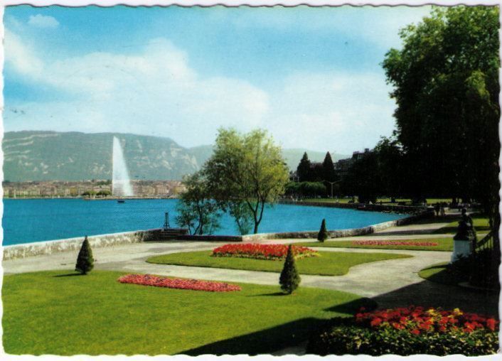 Cartoline postali: Genf / Genève - Jet d'eau – Usato da Binningen venduto da Mountainrider