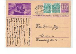 CH Ganzsache Bildpostkarte Basel Zoo Seelöwe - o 1936