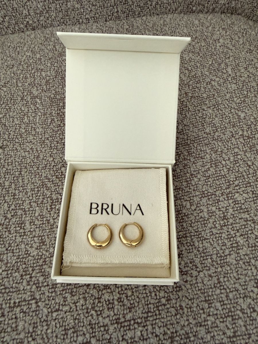 Orecchini pendenti & Orecchini a lobo: Bruna Gold Ohrringe (18k) - Merida Hoops Medium – Nuovo (secondo la descrizione) da Olten venduto da flosflomarkt 1
