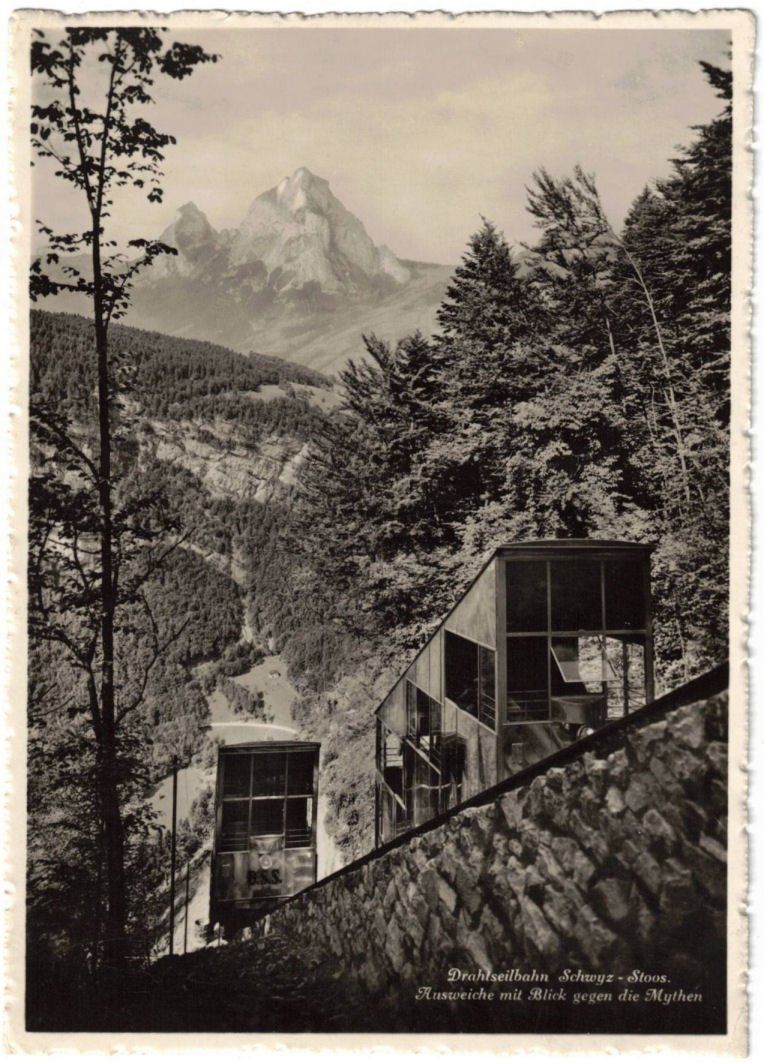 Ansichtskarten: Stoos - Standseilbahn – Gebraucht aus Binningen von Mountainrider