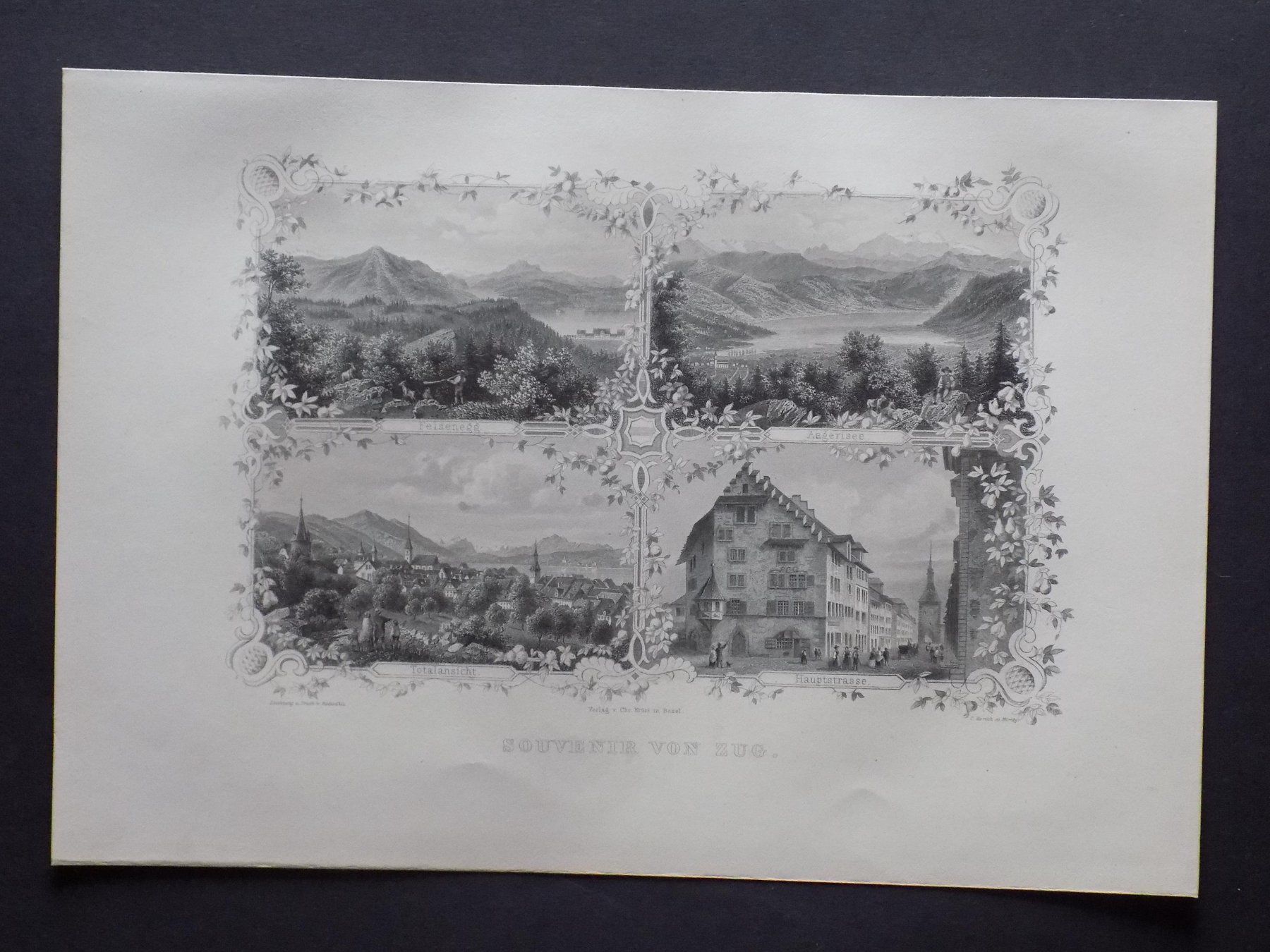 Gravures: Souvenirblatt Zug – D'occasion à Risch par Rischli15
