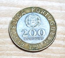 Münze 200 Ecudos 1991 Portugal