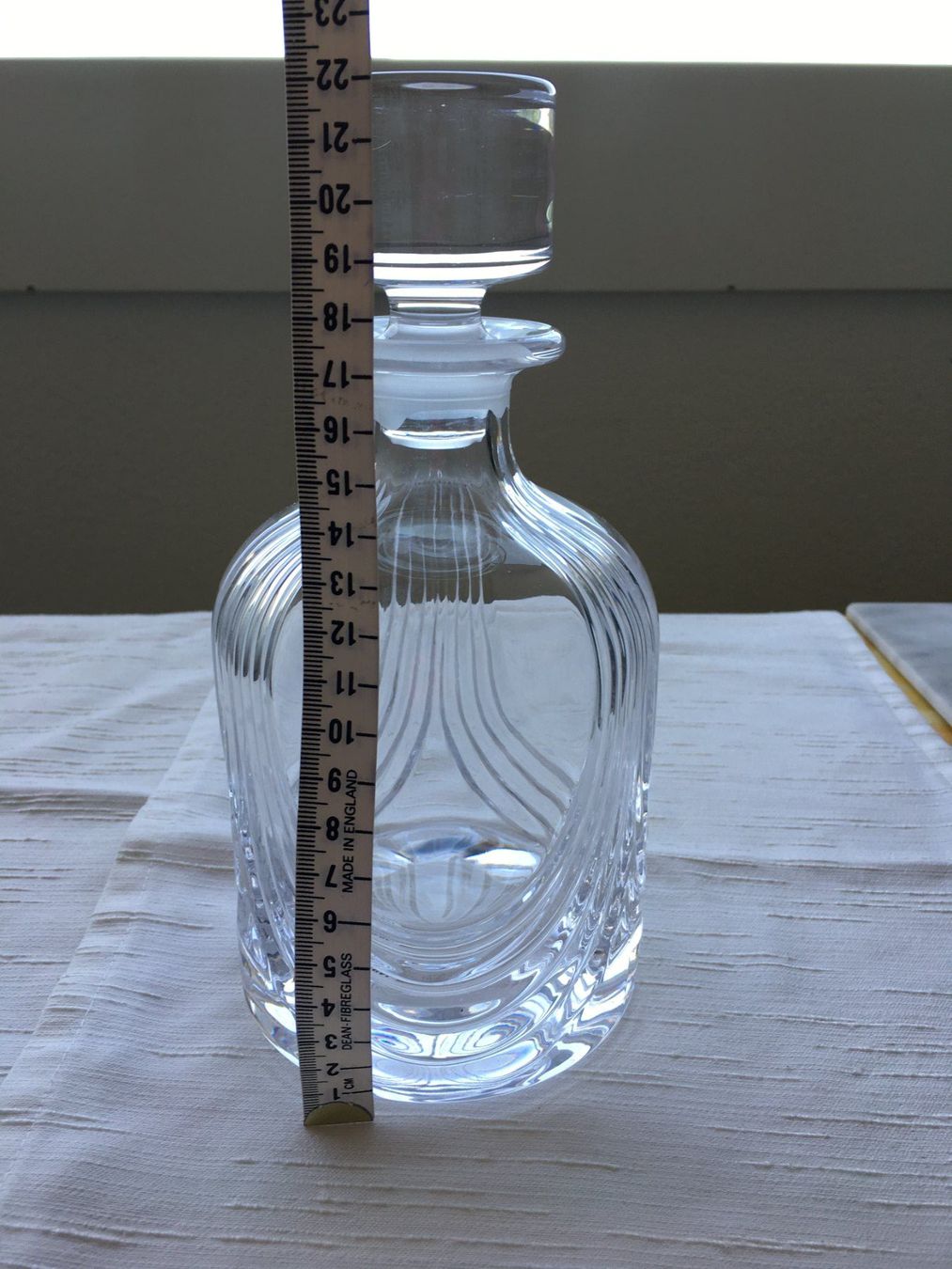 Caraffe: Kristall-Karaffe mit Brandy-Schild, , NEU – Nuovo e nell'imballaggio originale da Heerbrugg venduto da dwfg 2