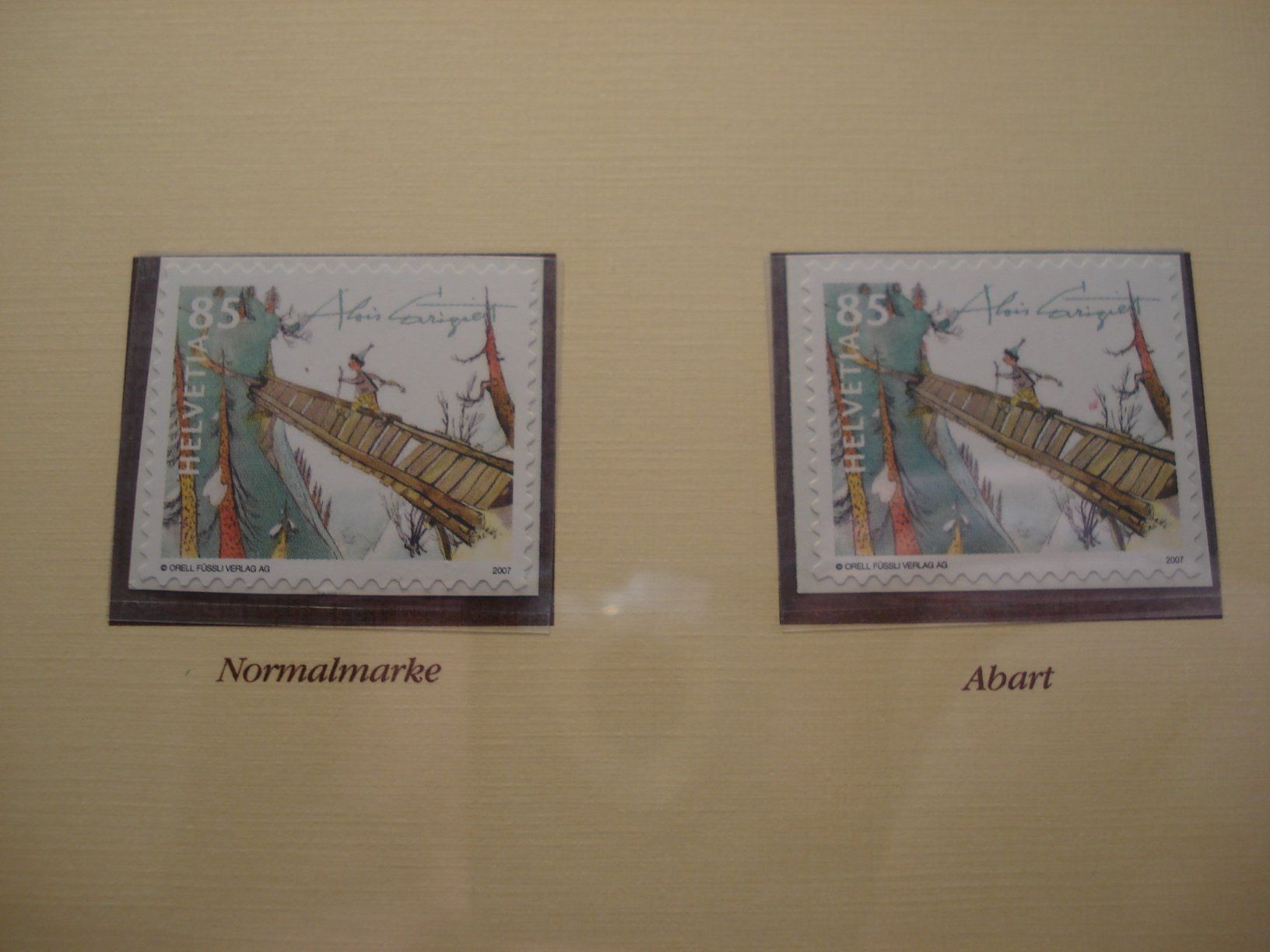 Tutti i francobolli: Abart "Schellen Ursli" ** 2007, Grosser roter Fleck – Usato da Niederwil AG venduto da morostahu 1