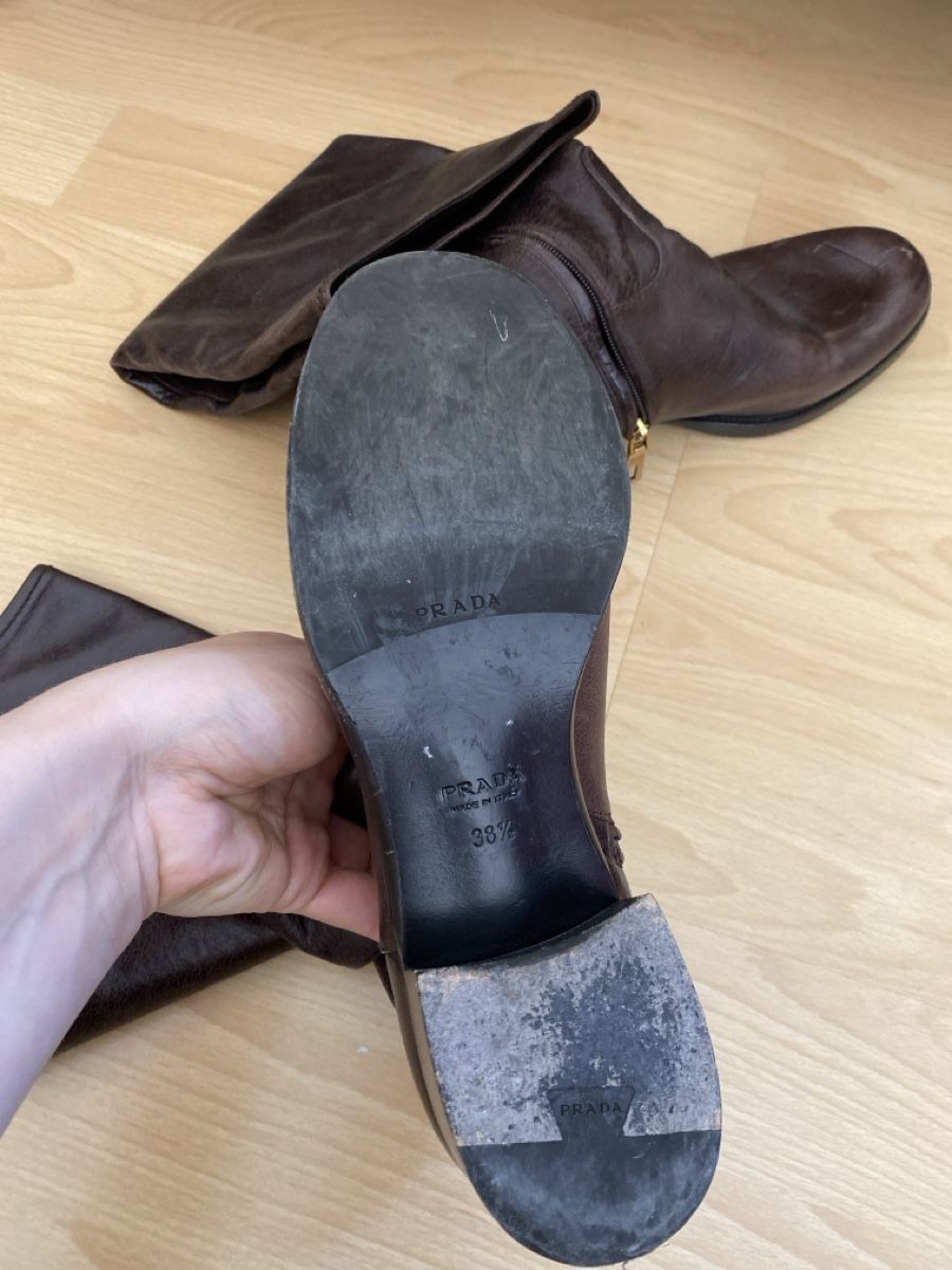 Prada Scarpe da donna: Prada Stiefel Braun Gr 38,5 neuwertig – Nuovo (secondo la descrizione) da Langenthal venduto da morena86 3