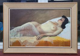 Huile sur toile, Devaud de Madelin, 80 cm X 50