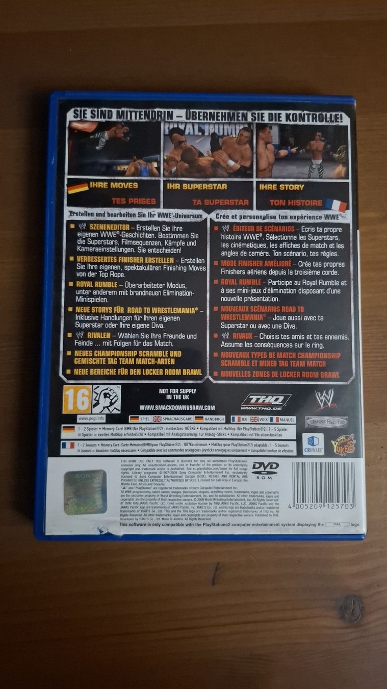 Giochi: WWE Smackdown vs Raw 2010 - Playstation 2 (PS2) - parfait – Usato da Fiaugères venduto da Fiaugeres1609 1
