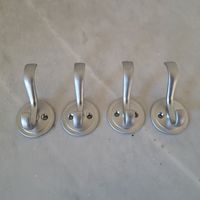 4 Haken Kleiderhaken Garderobe Silber Matt Neuwertig