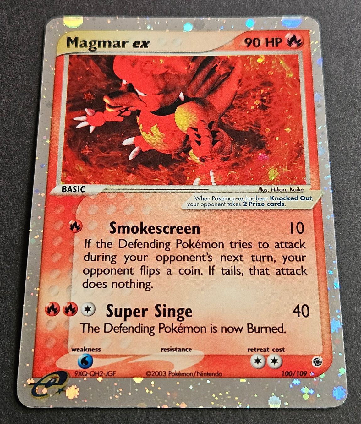 Pokémon Carte collezionabili: Pokemon Magmar ex 100/109 - EX Ruby & Sapphire (EN) – Usato da Oberkulm venduto da BTB