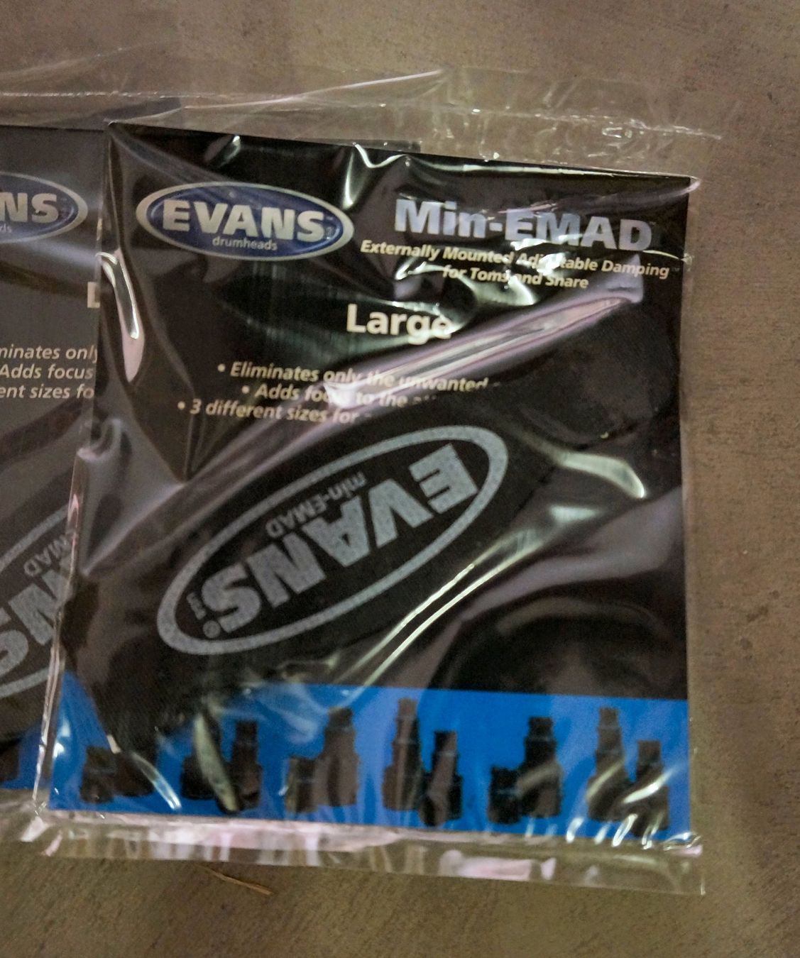 Evans Strumenti musicali: Evans Mini EMAD Damper, large - 10pcs – Nuovo e nell'imballaggio originale da Zofingen venduto da Rodeln 1