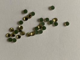 Hotfix Strasssteine Gold transparent 2,5 mm, 200 St