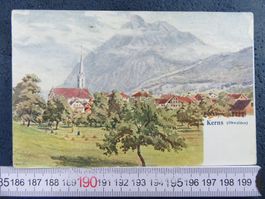 KERNS ONW AK KÜNSTLER-AK HINTEN KLEBERABRISSE