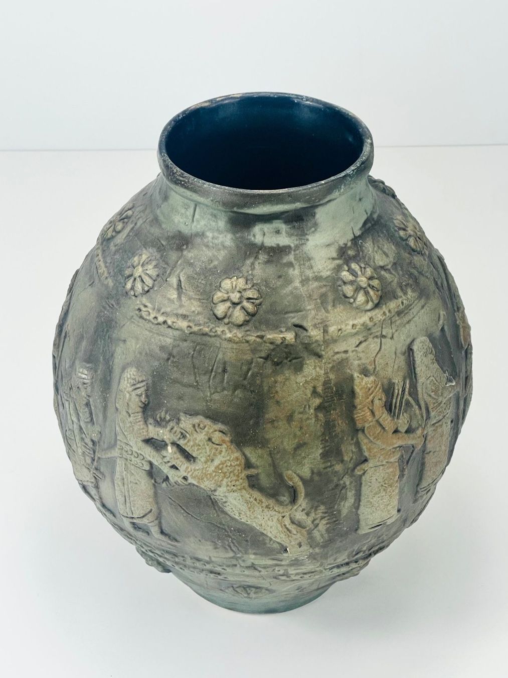 Vasi & Recipienti: Vintage SCHEURICH Keramik Relief-Vase – Usato da Zürich venduto da Arche_Brockenhaus 1