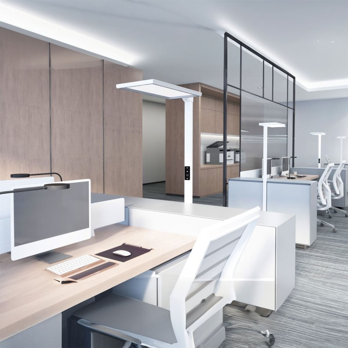Lampen: LED Büro Stehleuchte, Weiss, Office – Neu (gemäss Beschreibung) aus Kreuzlingen von Smart-Light 1