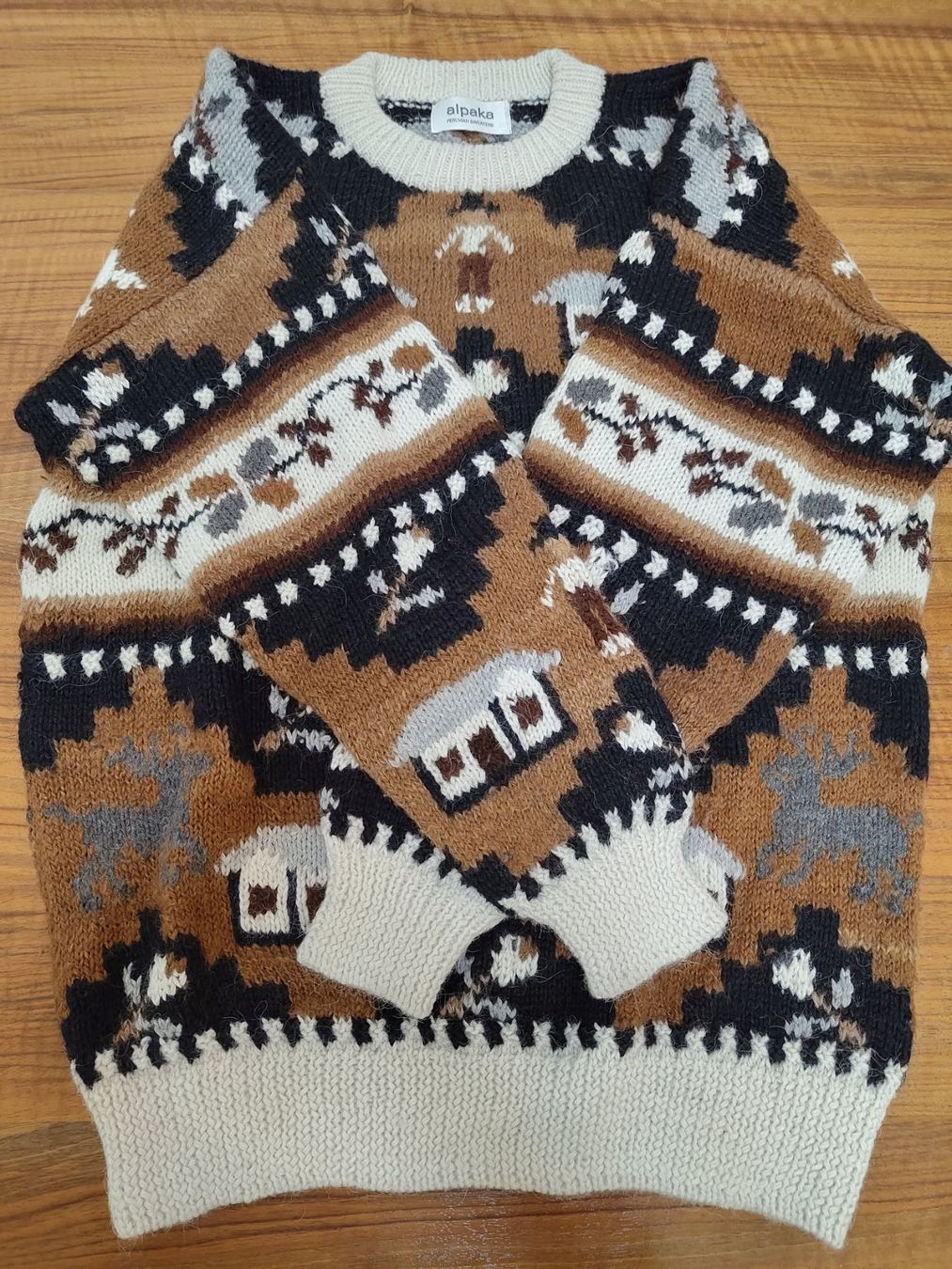 Maglioni & Felpe: 🦙 Alpaka Pullover mit traditionellem Muster | Grösse M 🦙 – Nuovo (secondo la descrizione) da Madiswil venduto da evelyn94 4