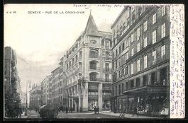 AK Genève, Rue de la Croix-d'or, 1904