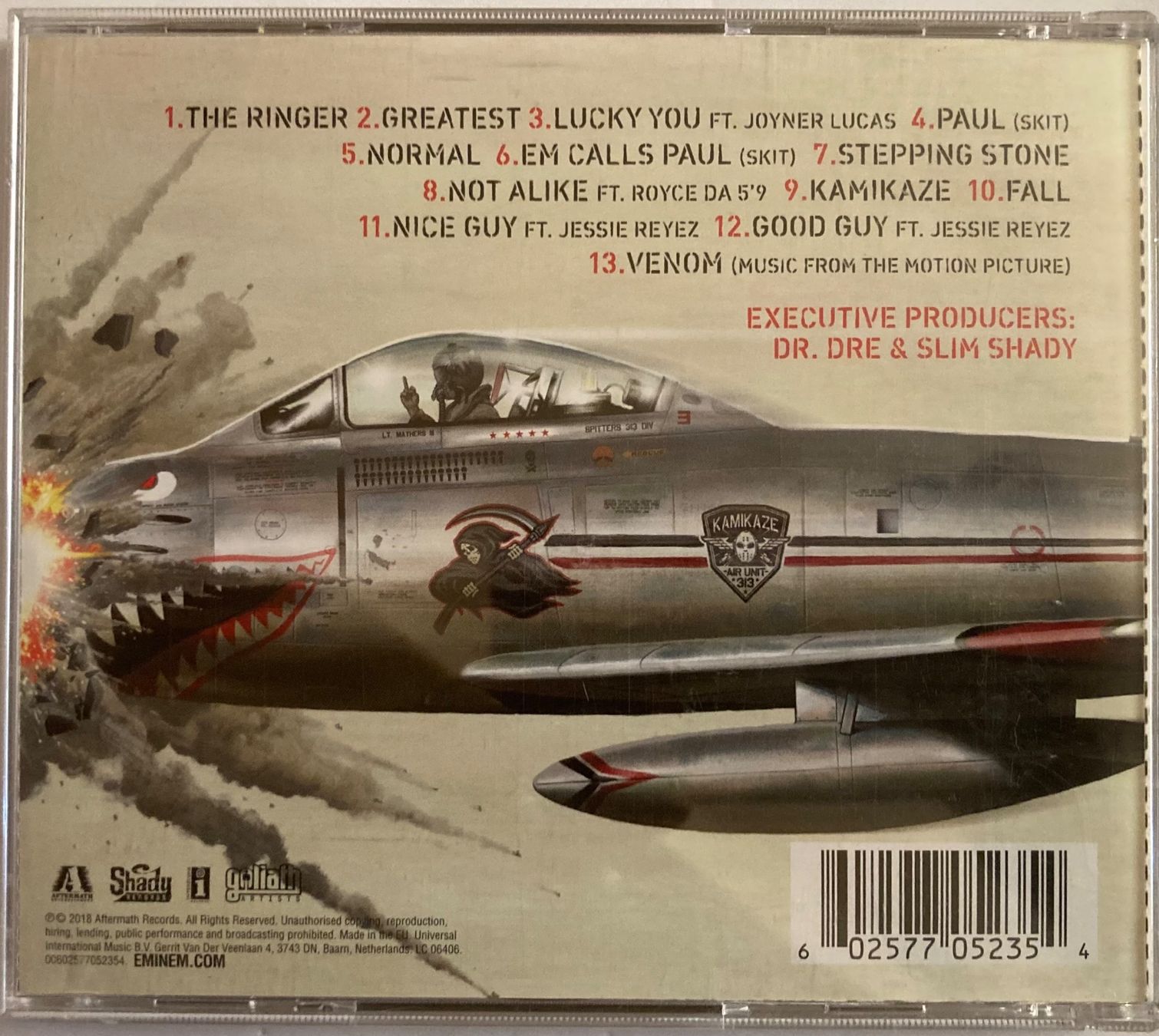 CD: EMINEM - KAMIKAZE – Usato da Poliez-Pittet venduto da Newtown-Records 1