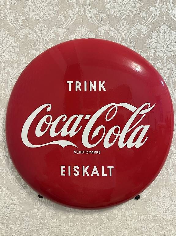 Insegne: Coca Cola Emailschild 1950s  – Usato da Nidau venduto da Nintschgu