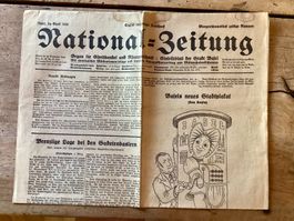 Fasnachts- Zeitung Basel 1939 Landi politische Lage