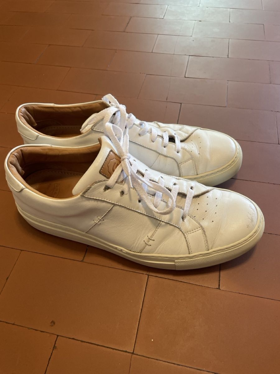 Herrenschuhe: Weisse Ledersneaker – Gebraucht aus Zürich von sga_w9s6