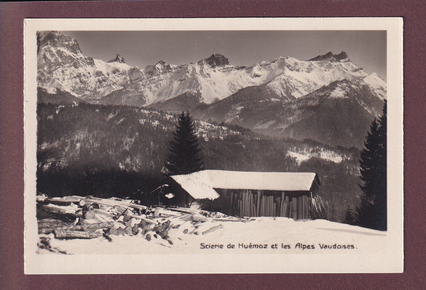 Cartes postales: HUEMOZ - La Scierie – D'occasion à Pully par nicecards