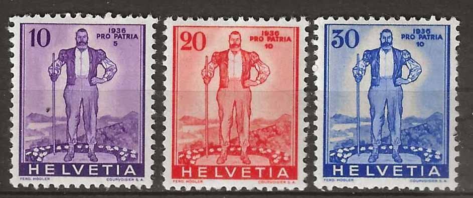 Tutti i francobolli: PP136 - Pro Patria 1936 ** – Usato da Trélex venduto da Phil_Albert
