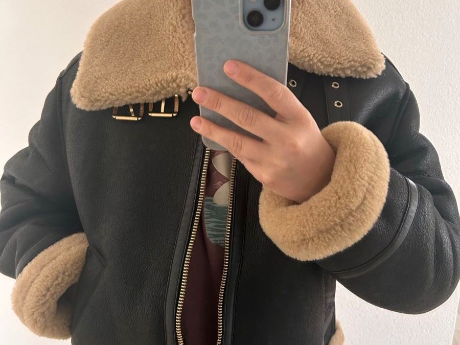 Giacche: Schwarze Shearling Jacke, Echtleder/Lammfell - Gr. 38 – Nuovo (secondo la descrizione) da Andwil SG venduto da nin_y2zm 4