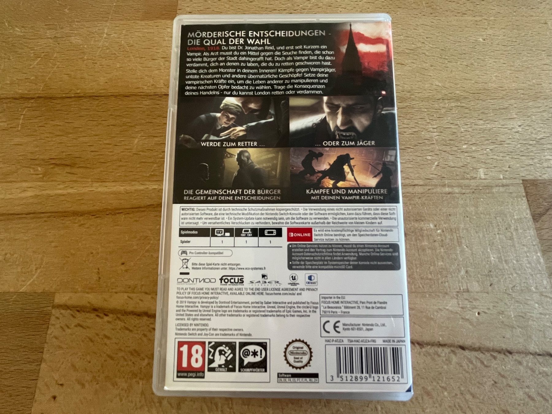 Nintendo Giochi: Vampyr - Nintendo Switch Spielmodul – Usato da Thalwil venduto da ranx 3