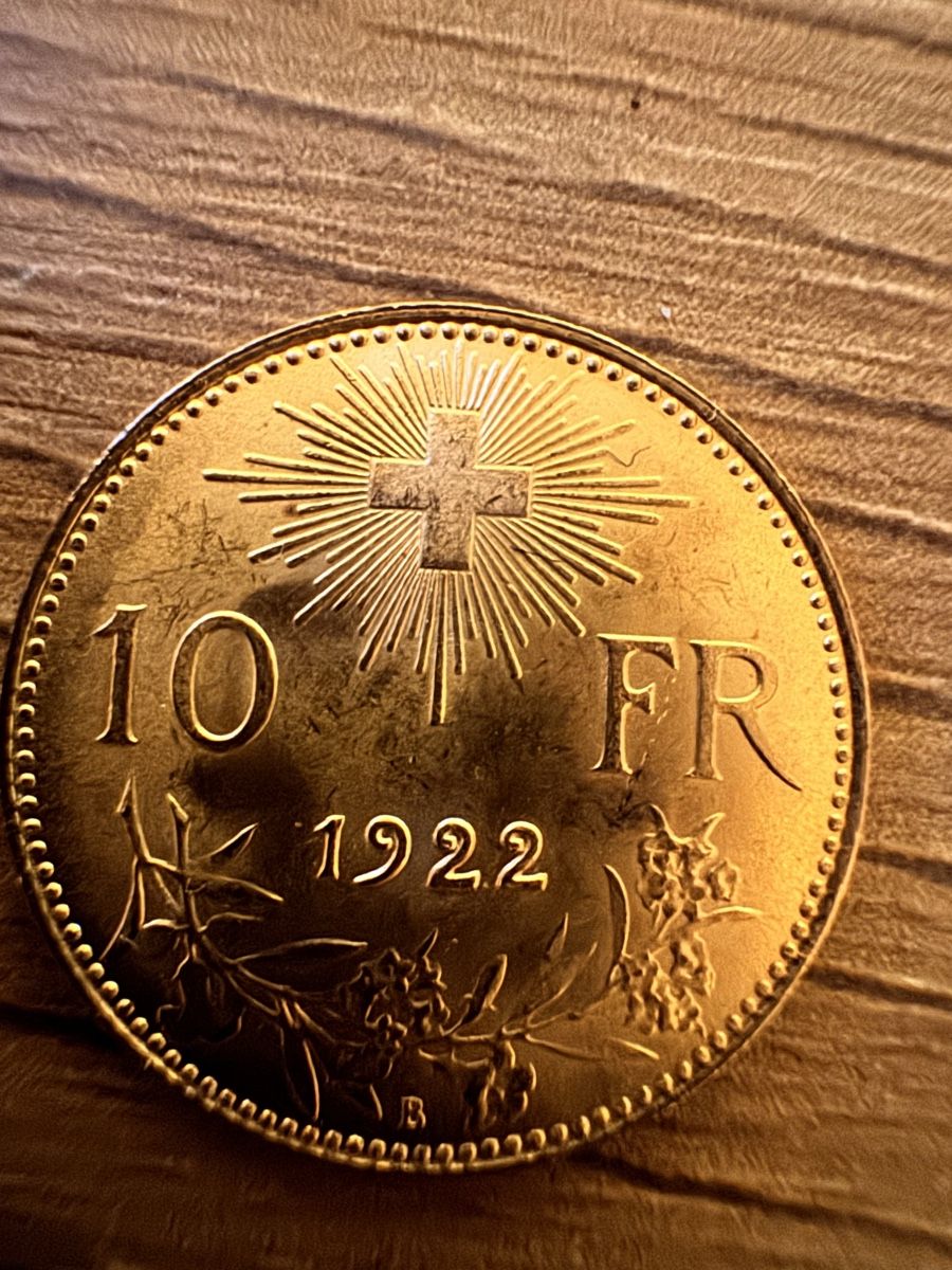 Tutti le monete: 10er Vreneli 10 Fr 1922 – Nuovo (secondo la descrizione) da luzern venduto da Lily050