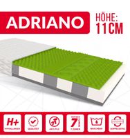 Matratze ADRIANO H2 H3 11 cm 80x190