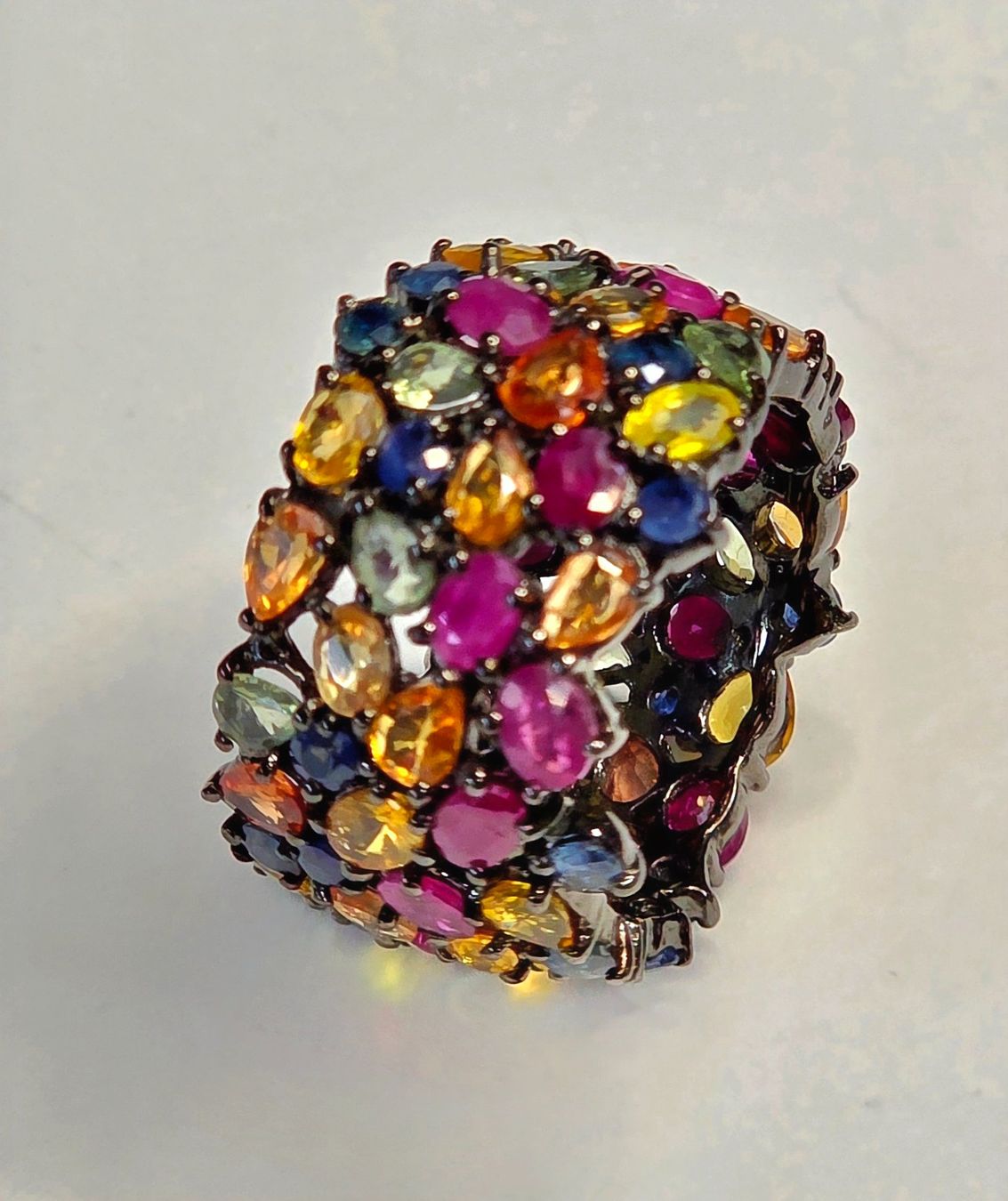 Bagues: Safir Rubin Eternity Fingerring – Neuf (Voir description) à Zürich par adriben 4