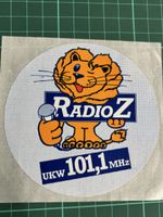 Vintage-Aufkleber von Radio Z 101,1 MHz mit Löwenmotiv 