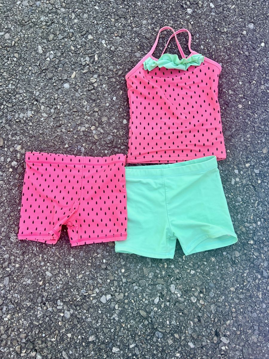 Costumi da bagno & Bikini: Badekleidung Set Gr. 116 Pink Mint Wassermelone – Usato da Uetendorf venduto da pink2