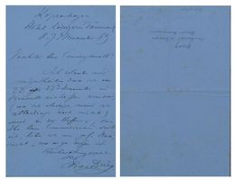 Edvard Grieg (1843-1907) Komponist - signierter Brief