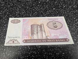 5 Manat 2006 Azerbaijan Banknote unzirkuliert