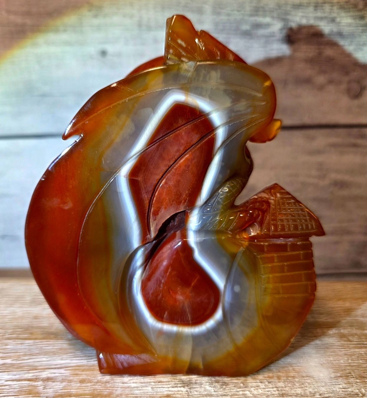 Minerali & Pietre curative: Top Karneol Drache 806g – Nuovo e nell'imballaggio originale da Matzingen venduto da Shay_Crystalz 2