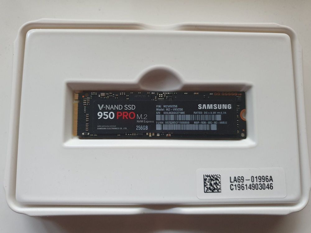 Samsung 950 Pro 256 GB (M2 SSD) (Gebraucht) in Trimbach für CHF 38 ...