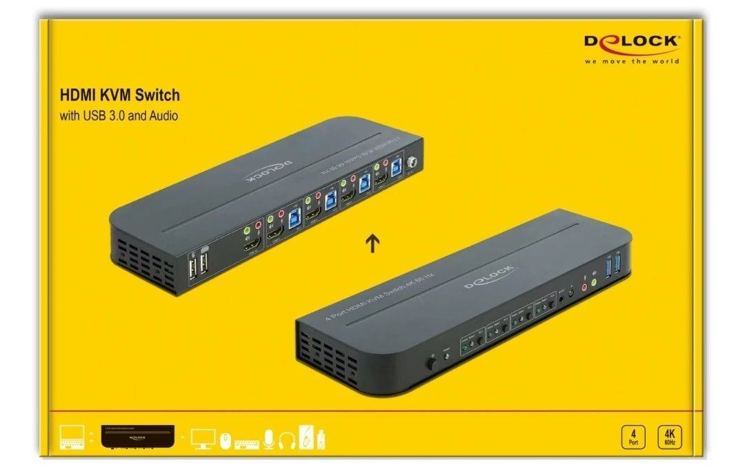 Composants électroniques: KVM-Switch von Delock – Neuf avec emballage d'origine à Dachsen par CyberTechZone 1