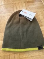 Kjus Unisex Uprising Beanie, Green-Braun, One size