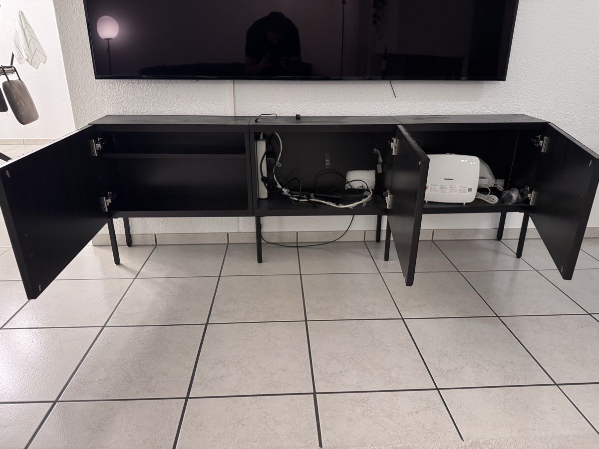 Ikea TV Möbel: Sideboard schwarz Lammellenfront gebraucht – Gebraucht aus Schönenwerd von ben_5527 2