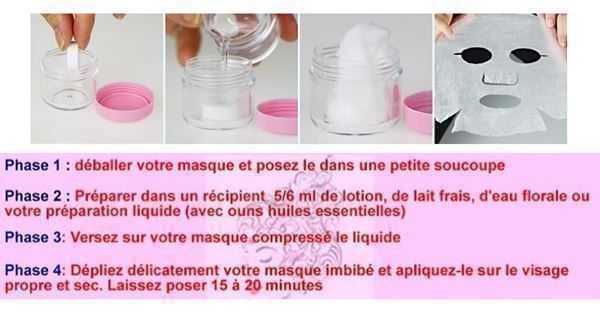 Maschere: Lot de 10 Masques Compressés 100% COTON – Nuovo e nell'imballaggio originale da Thônex venduto da W99 2