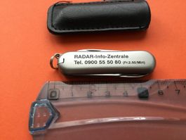 Sackmesser Neu mit Radar Info- Zentrale.  Werbung