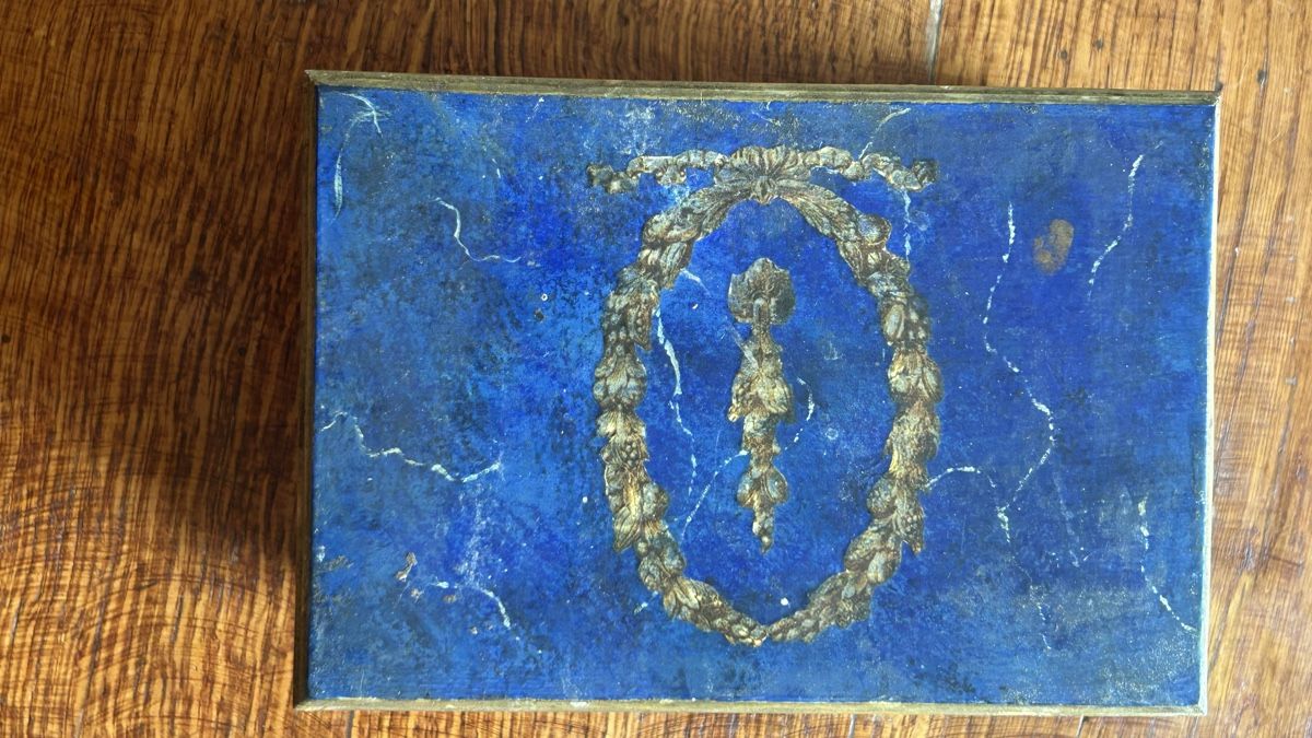 Barattoli: Antike Schmuckschatulle, Lapislazuli – Usato da Riedholz venduto da Frettchen63 3