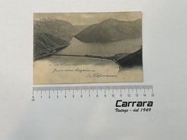 Postkarten Tessin Ticino Ponte Melide Bissone Generoso 1904