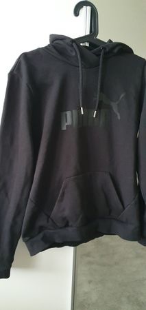 schöner Hoodie Kapuzenpullover von Puma schwarz Grösse 40