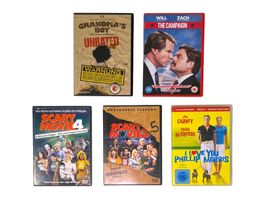 5 DVDs: Grandma's Boy, Campaign, Scary Movie, I love you PM