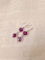 Ohrringe aus Swarovski Perlen Fuchsia
