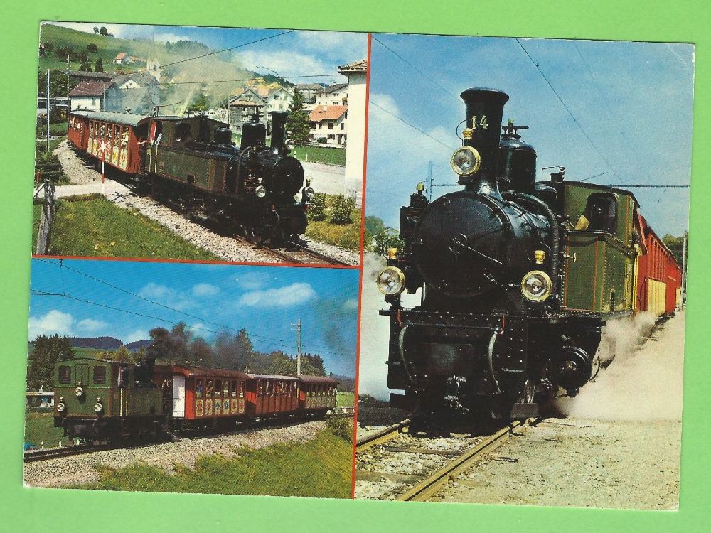 Cartoline postali: Appenzeller-Bahn Dampflok – Usato da Zürich venduto da t24_de